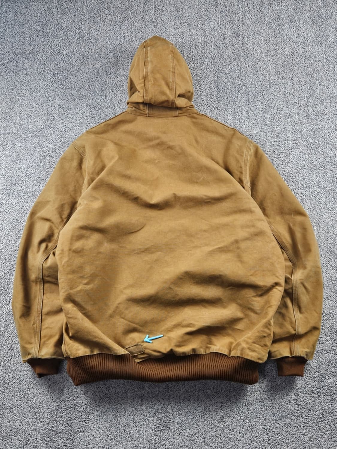 칼하트 J140 덕 캔버스 액티브 후드 워크 자켓 (XL) / 11209 상품이미지5