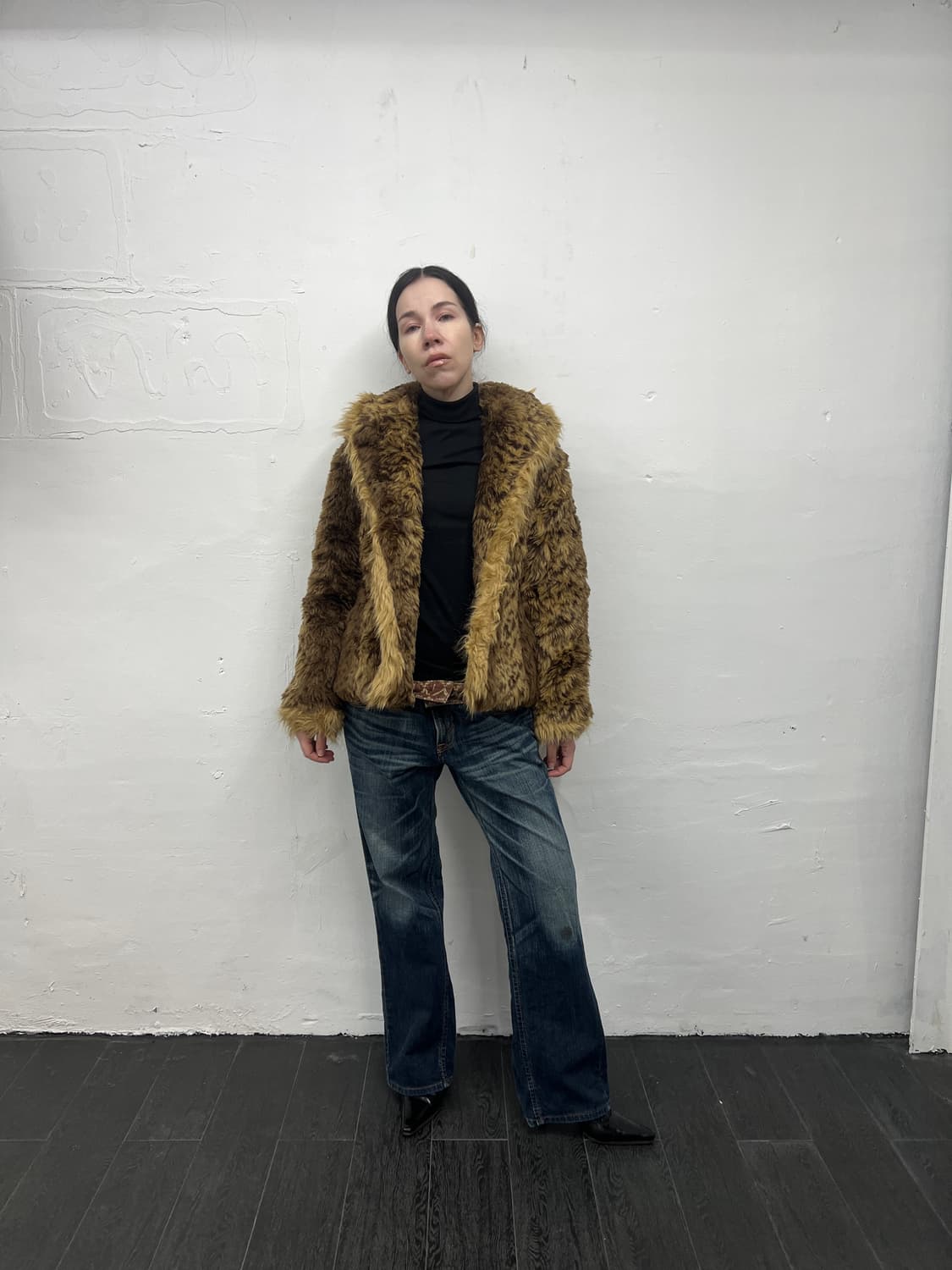 빈티지 페이크 퍼 자켓 상품이미지3