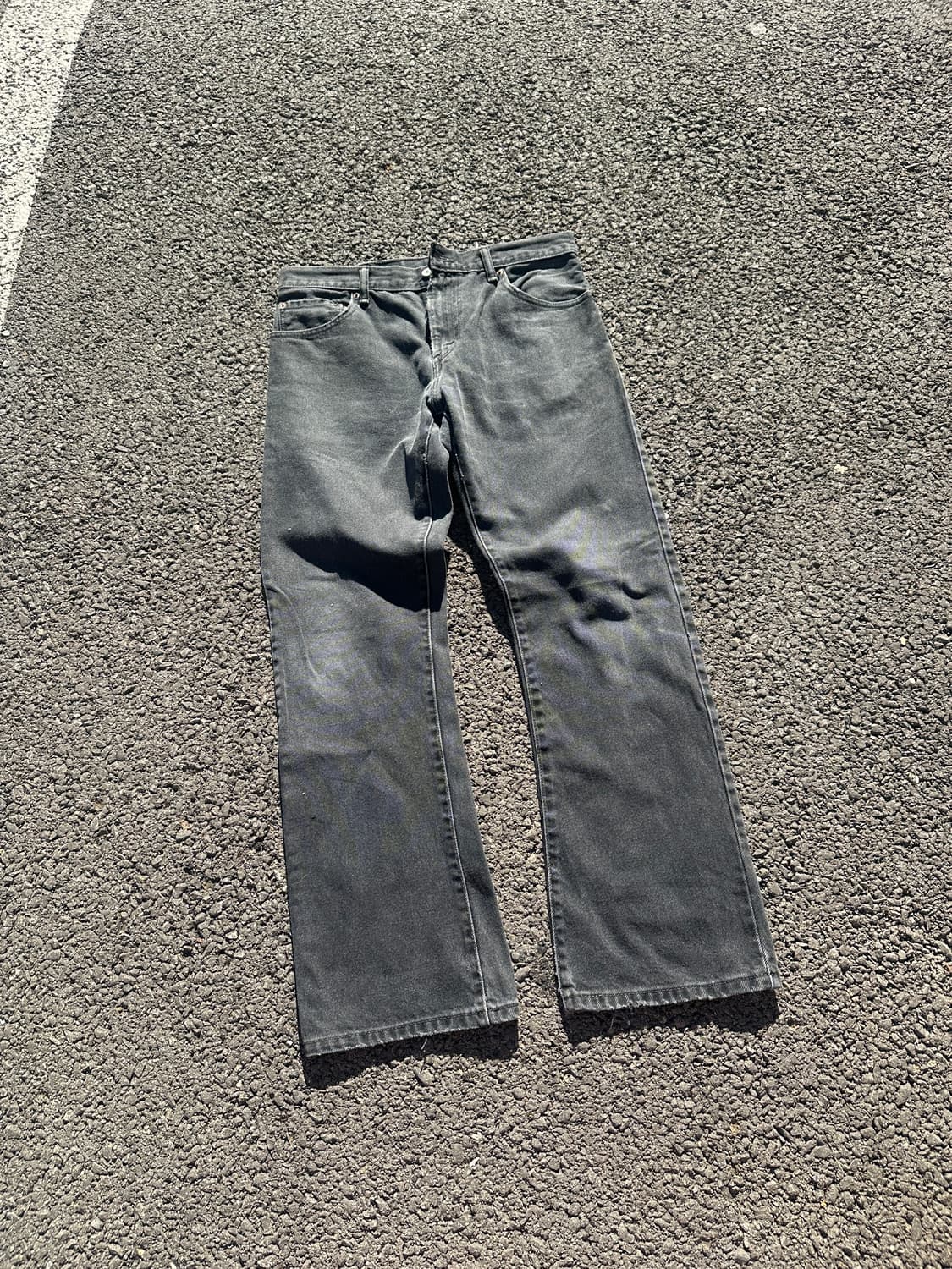 [33] 리바이스 517 흑청 부츠컷 데님팬츠 상품이미지4