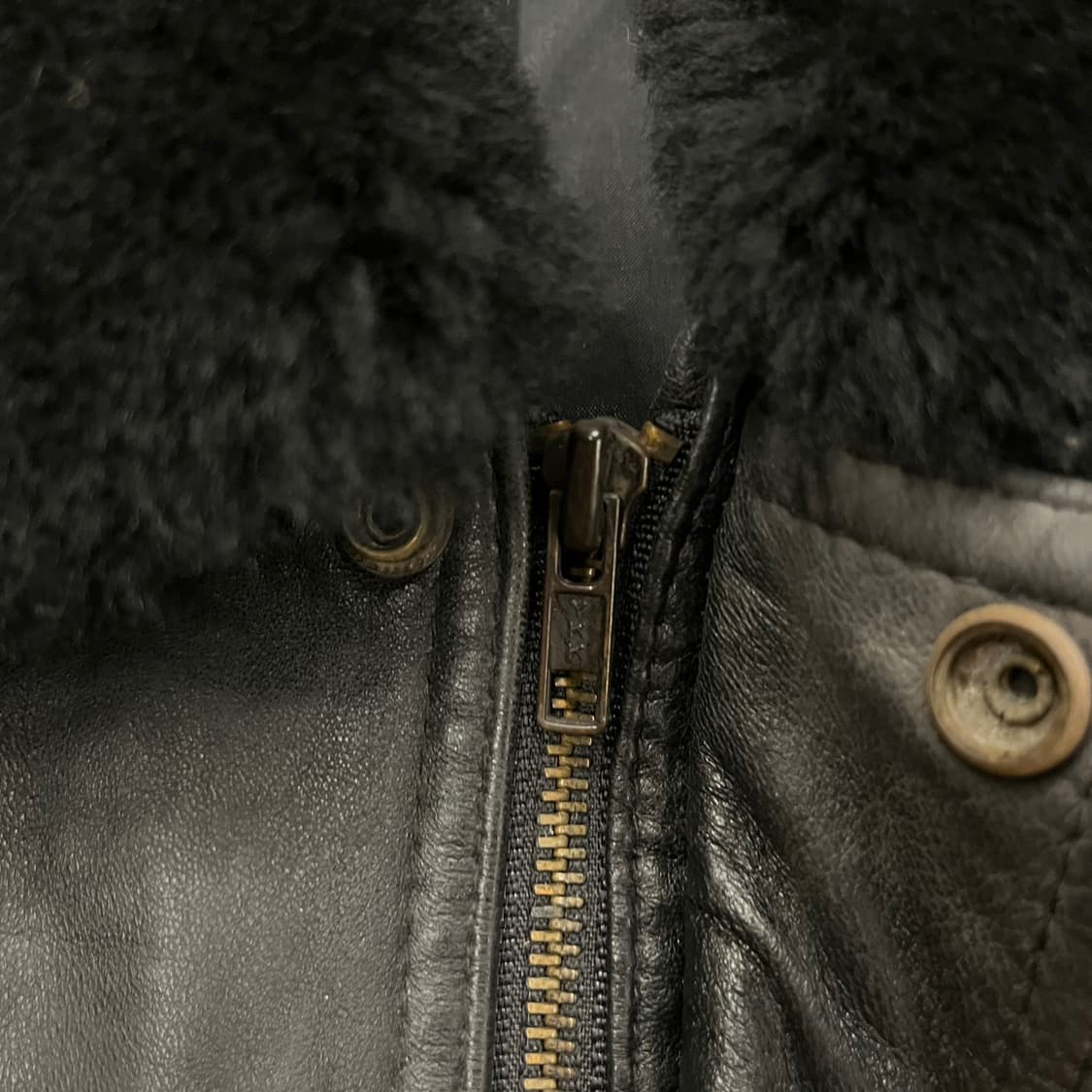 [ L ] 빈티지 퍼카라 가죽 레더 자켓 b18 상품이미지6