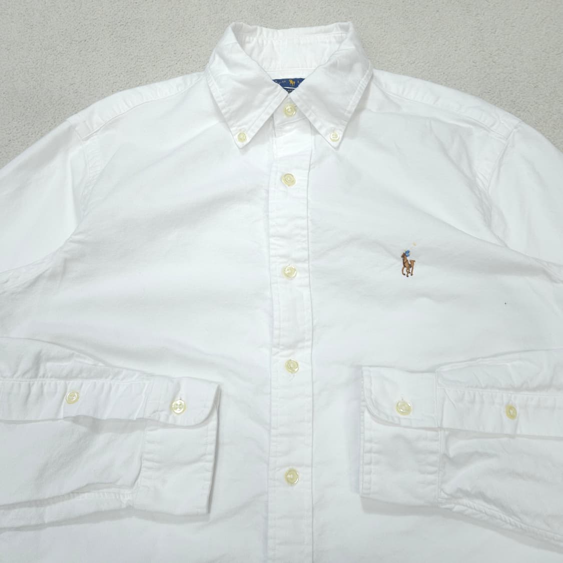 폴로 랄프 로렌 신형 화이트 옥스포드 셔츠 S 클래식핏 상품이미지3