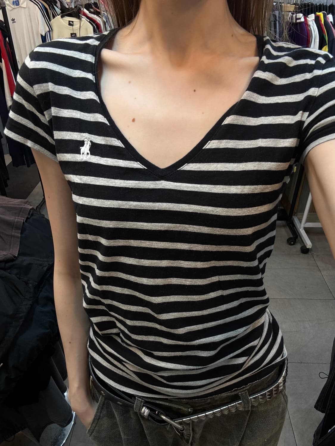 폴로 랄프로렌 V넥 티셔츠 XS 상품이미지1