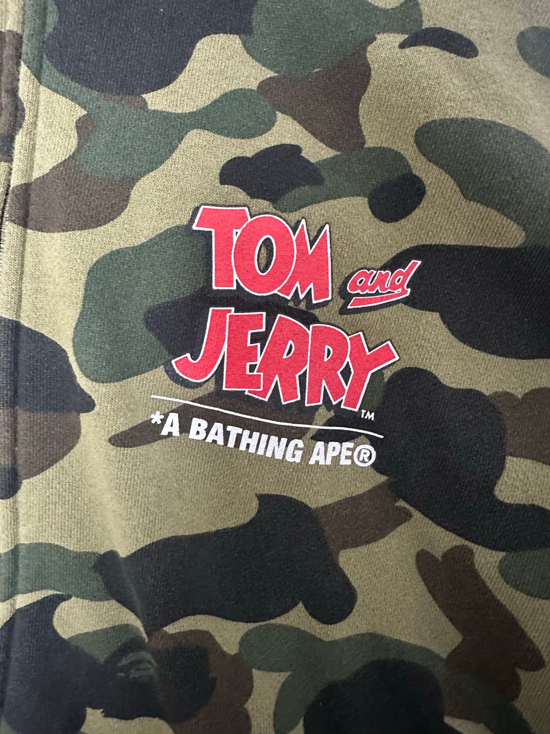 베이프 톰과제리 후드집업 L 상품이미지2