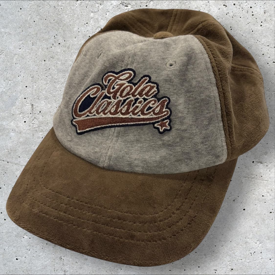 골라 gola 클래식 볼캡 브라운 빈티지 모자 상품이미지1