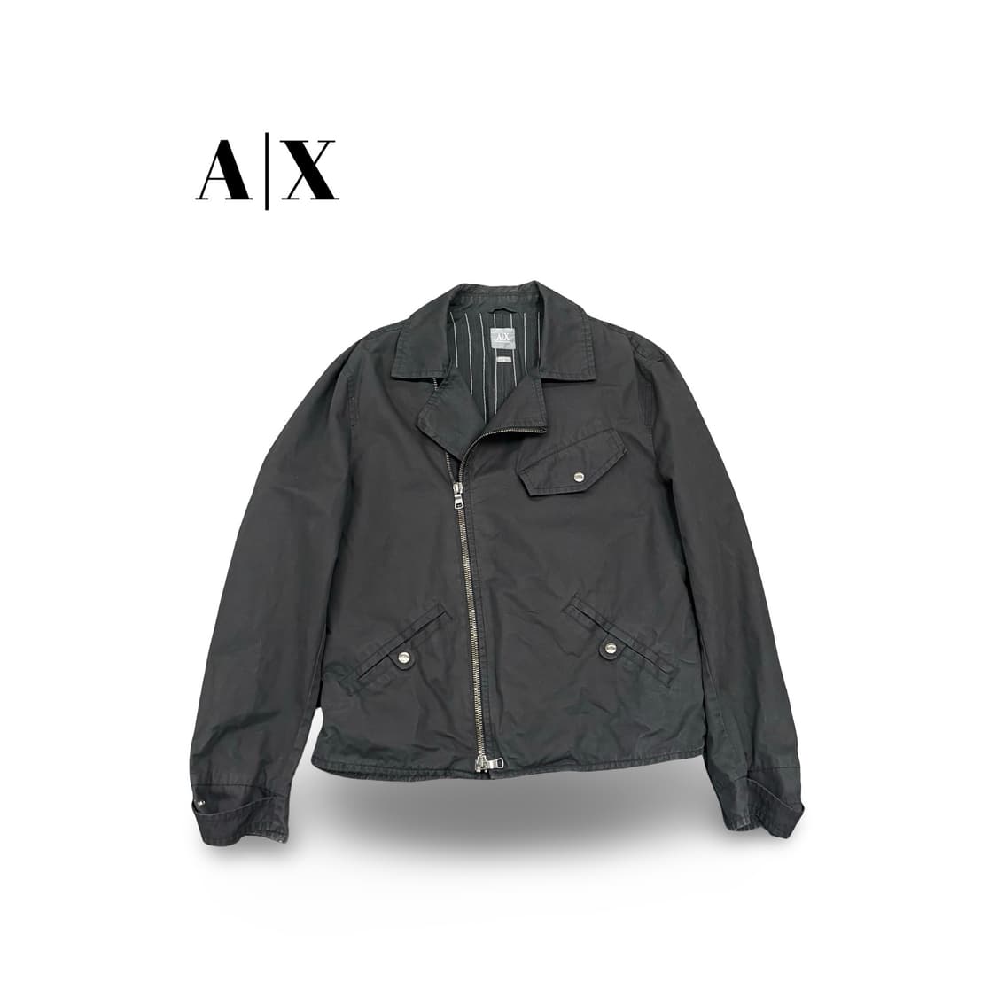 (105)아르마니익스체인지투웨이코튼라이더자켓 상품이미지1