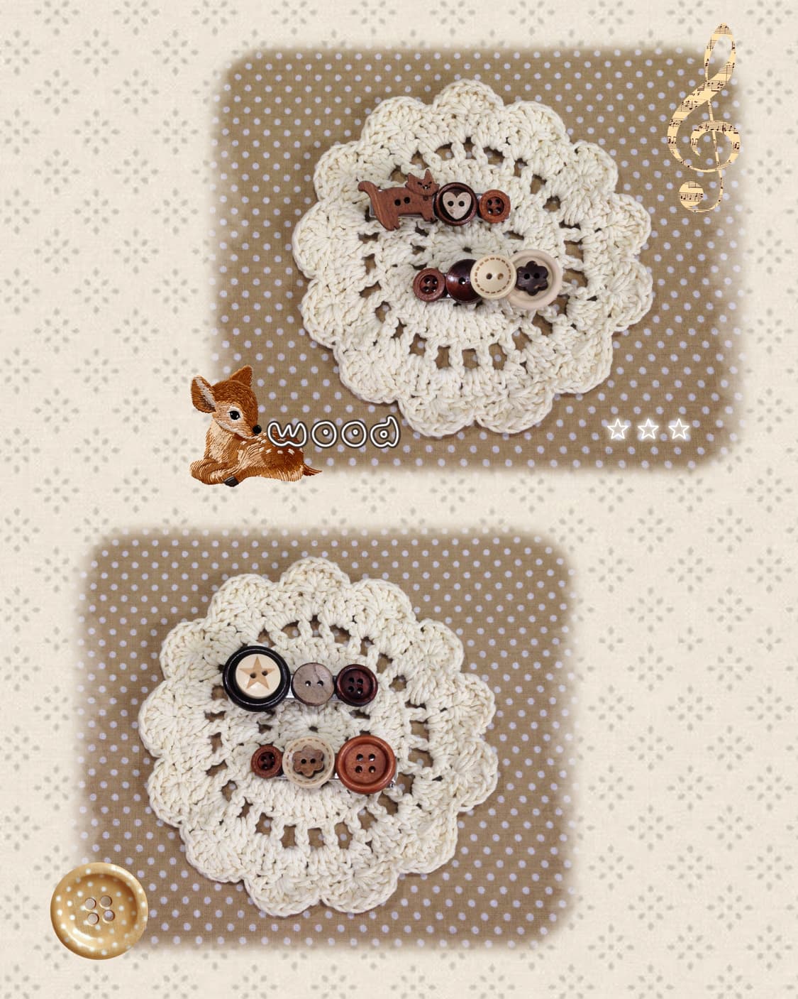 사에빈티지 단추머리핀 주문제작 오픈.ᐟ  상품이미지4