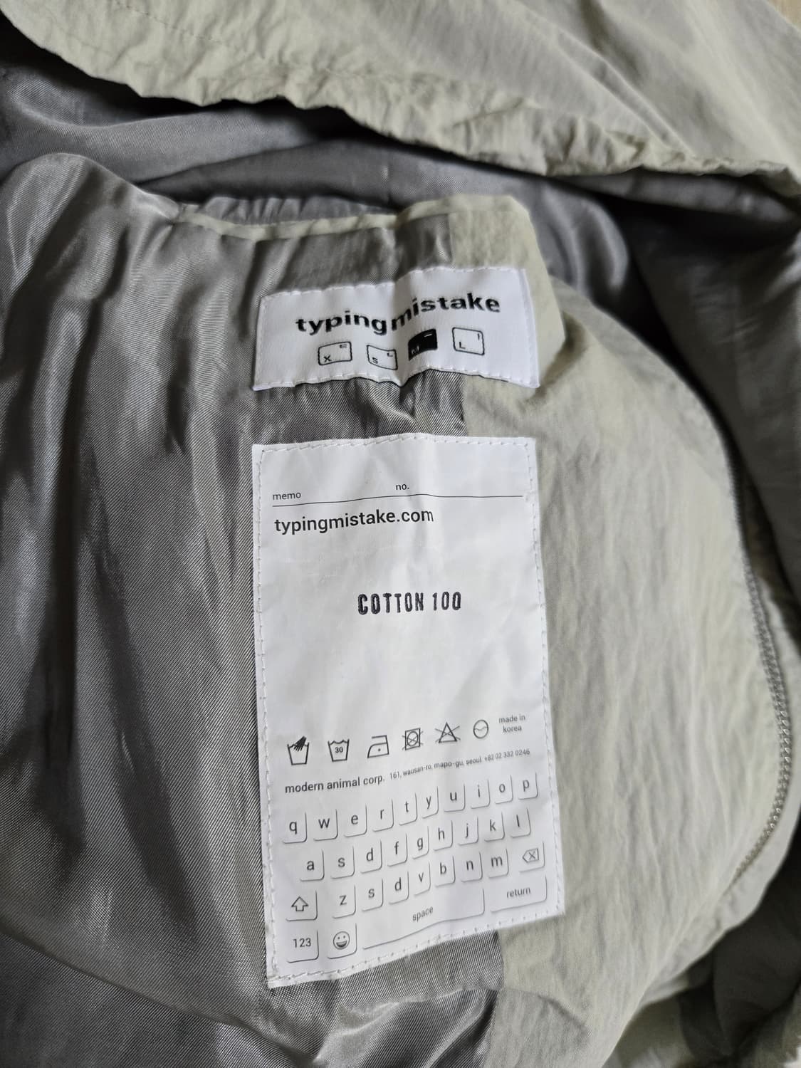 [M] typing mistake 자켓 상품이미지3