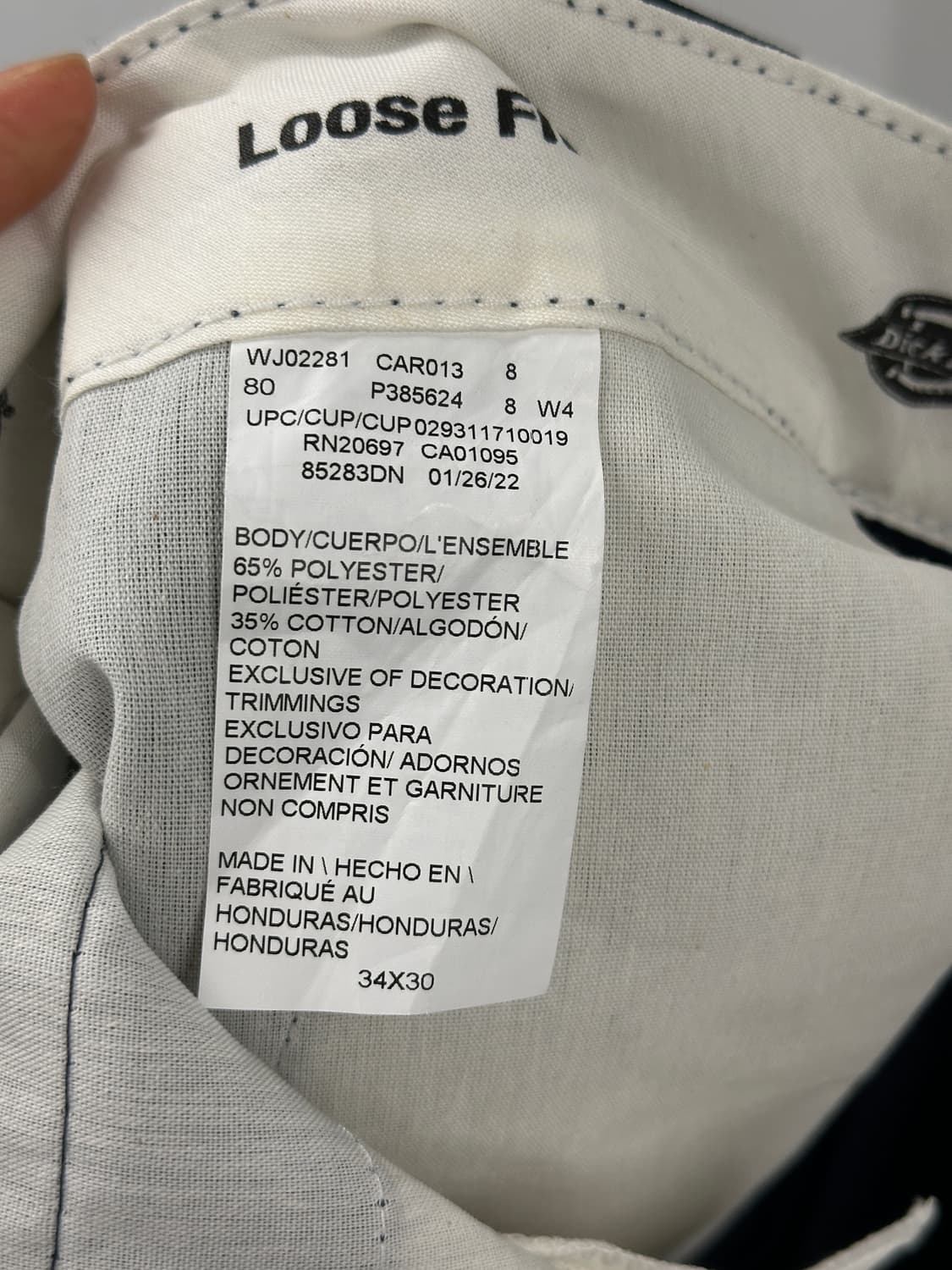 double knee pants 34x30 (navy) 상품이미지5