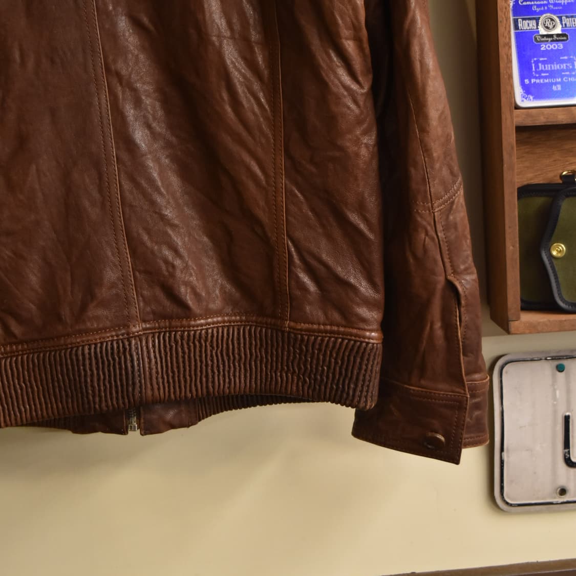 지오지아(ZIOZIA) 양가죽 자켓 브라운 100 상품이미지9