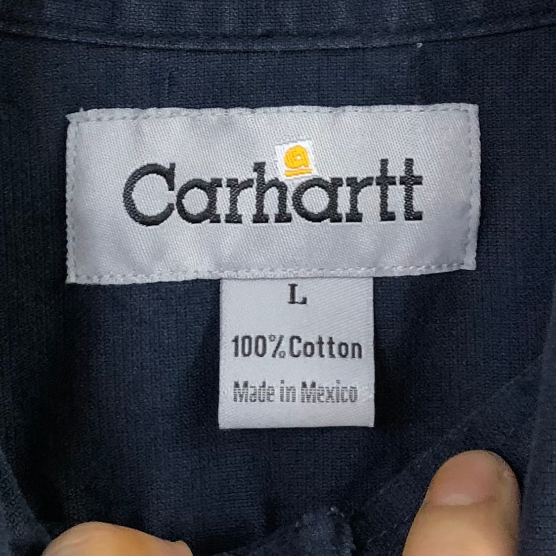 L 칼하트 네이비 워크 셔츠 상품이미지3