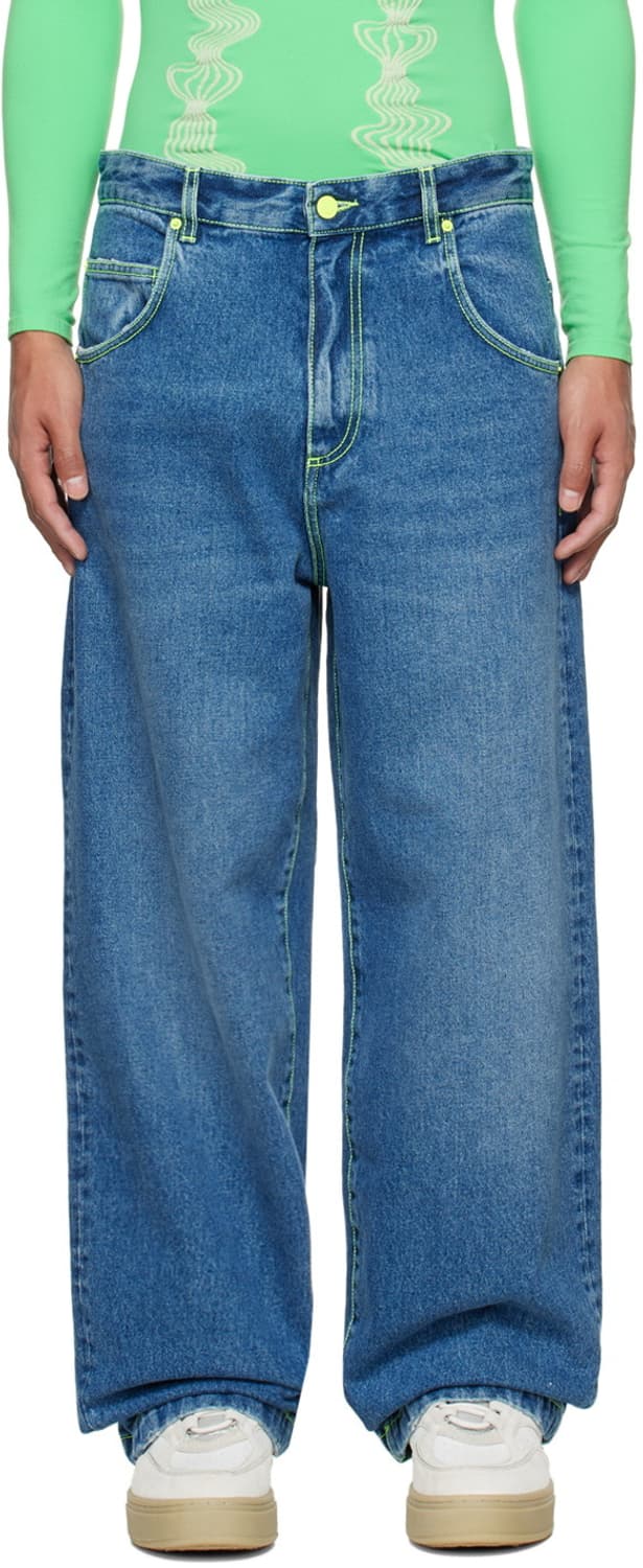 msgm 로고 데님팬츠 청바지 바지 상품이미지8