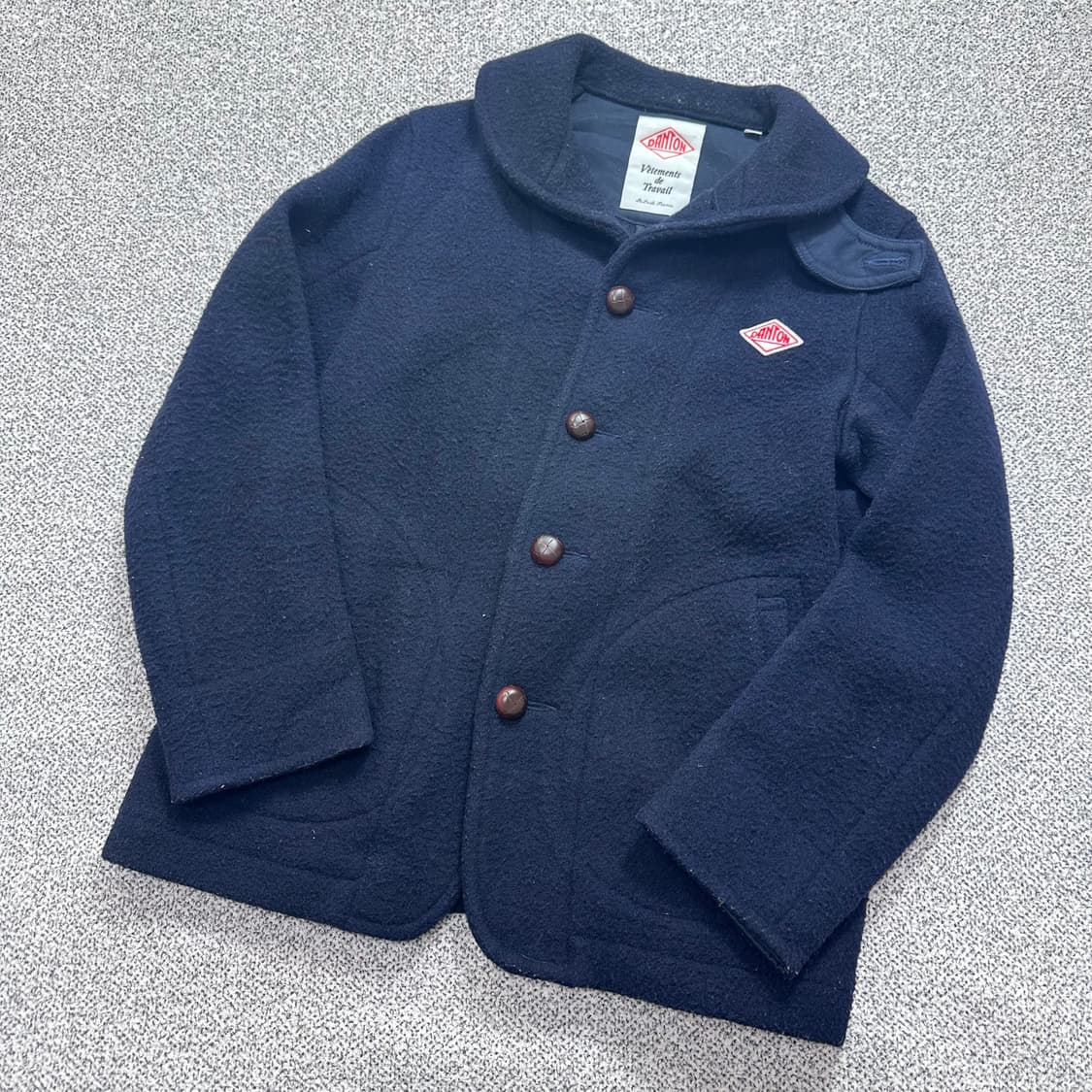 단톤(Danton) 네이비 울코트 상품이미지1