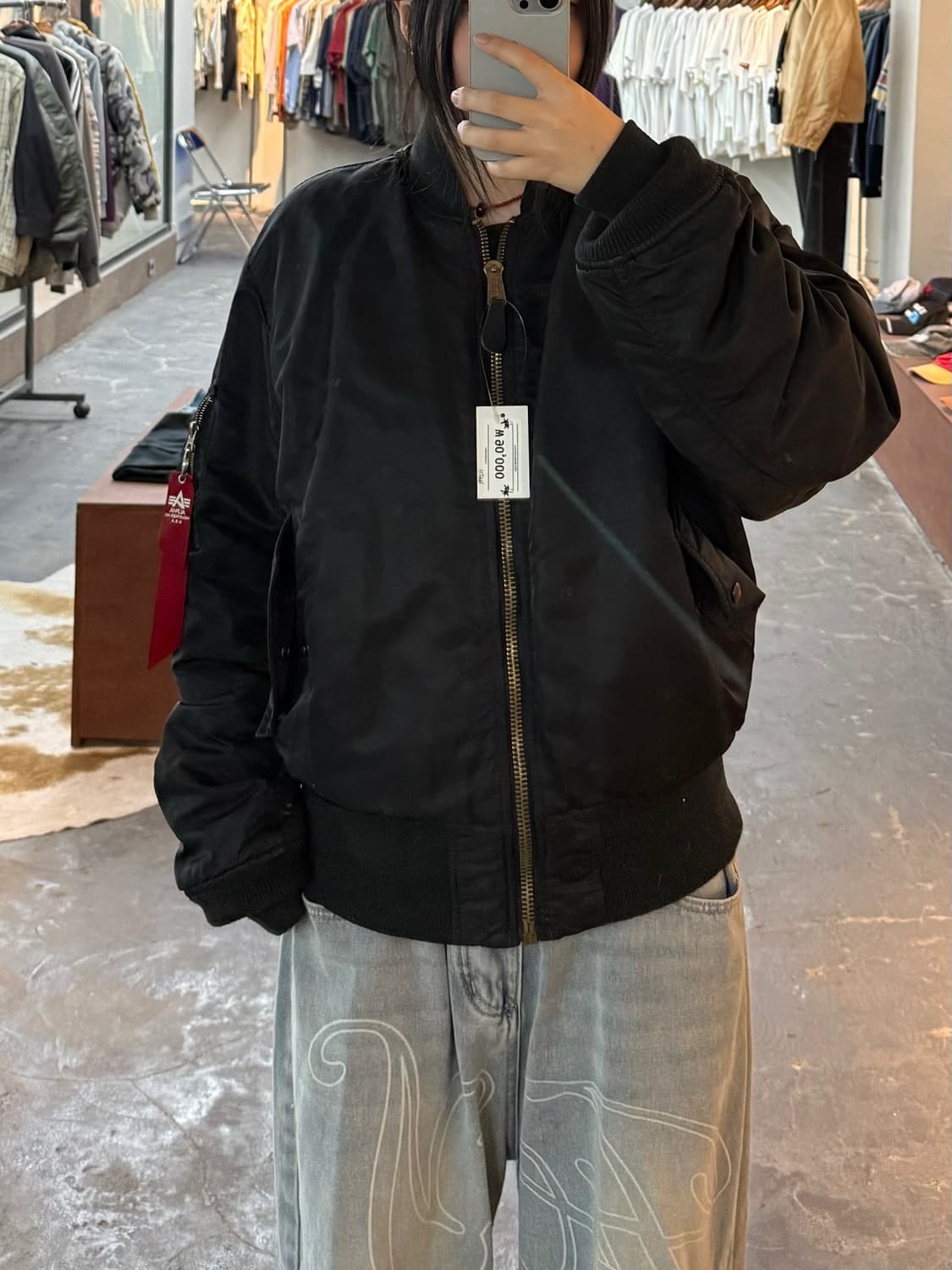 알파인더스트리 MA-1 블랙 플라이트 리버시블 자켓 H2999 상품이미지1