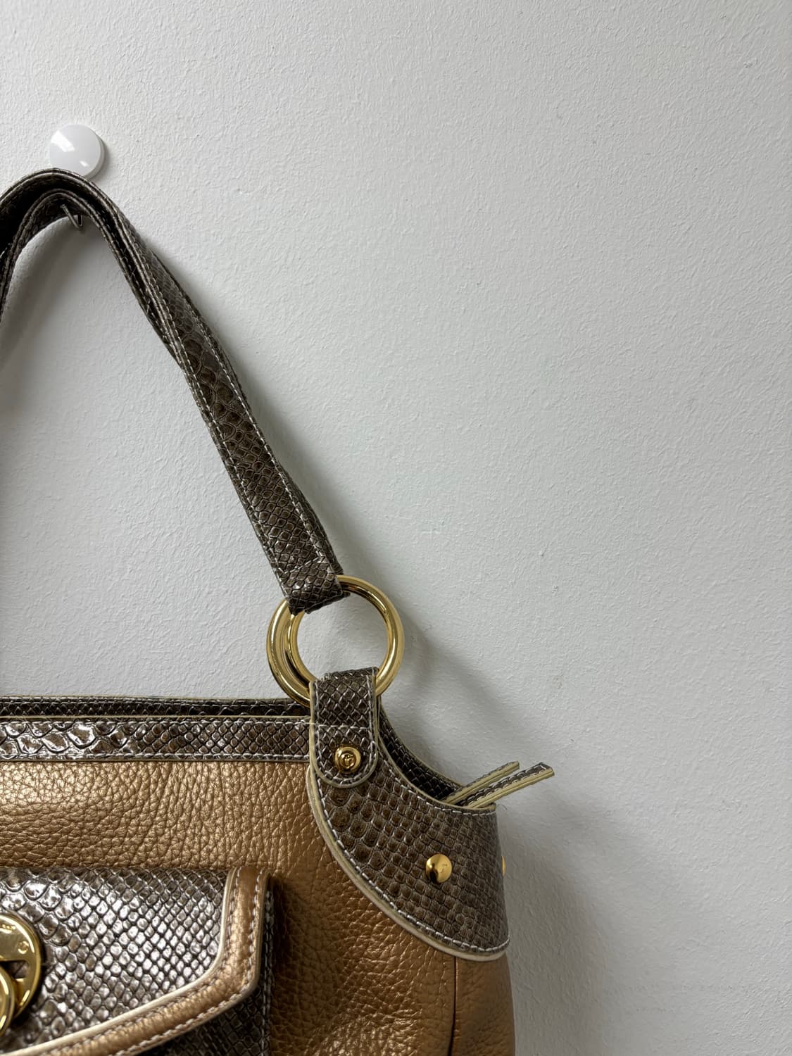 “Capacci“ Crocodile Leather Detail Y2K B 상품이미지6
