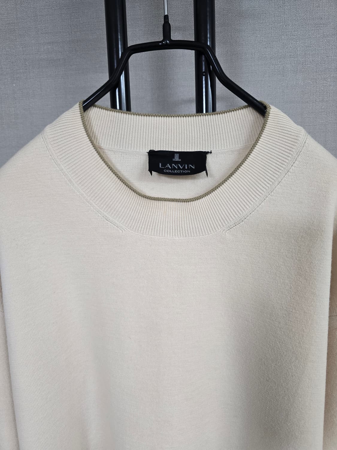 랑방 귀여운 자수레터링 모혼방 니트 상품이미지2