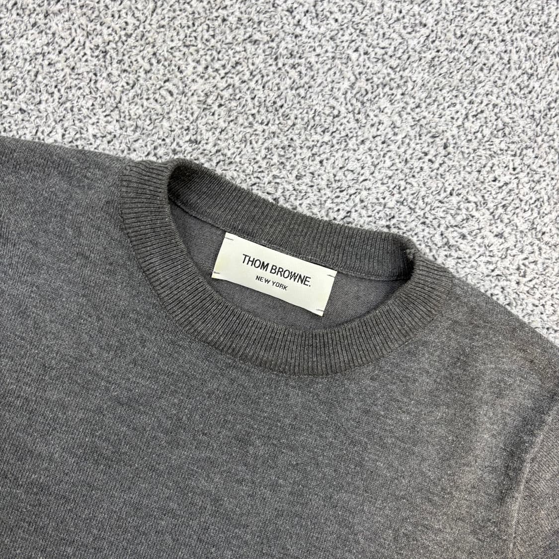 실측 클래식 완장 캐시미어 니트 긴팔 0303J 상품이미지2