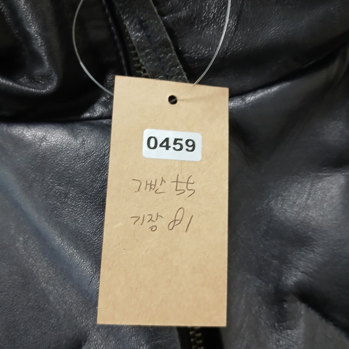후드 롱 가죽 코트 블랙 상품이미지10