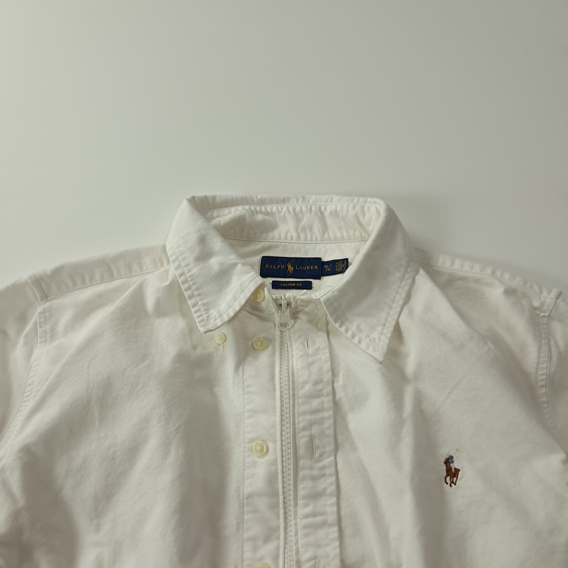 CK331 FREE 폴로 화이트 크롭 셔츠 자켓 상품이미지2