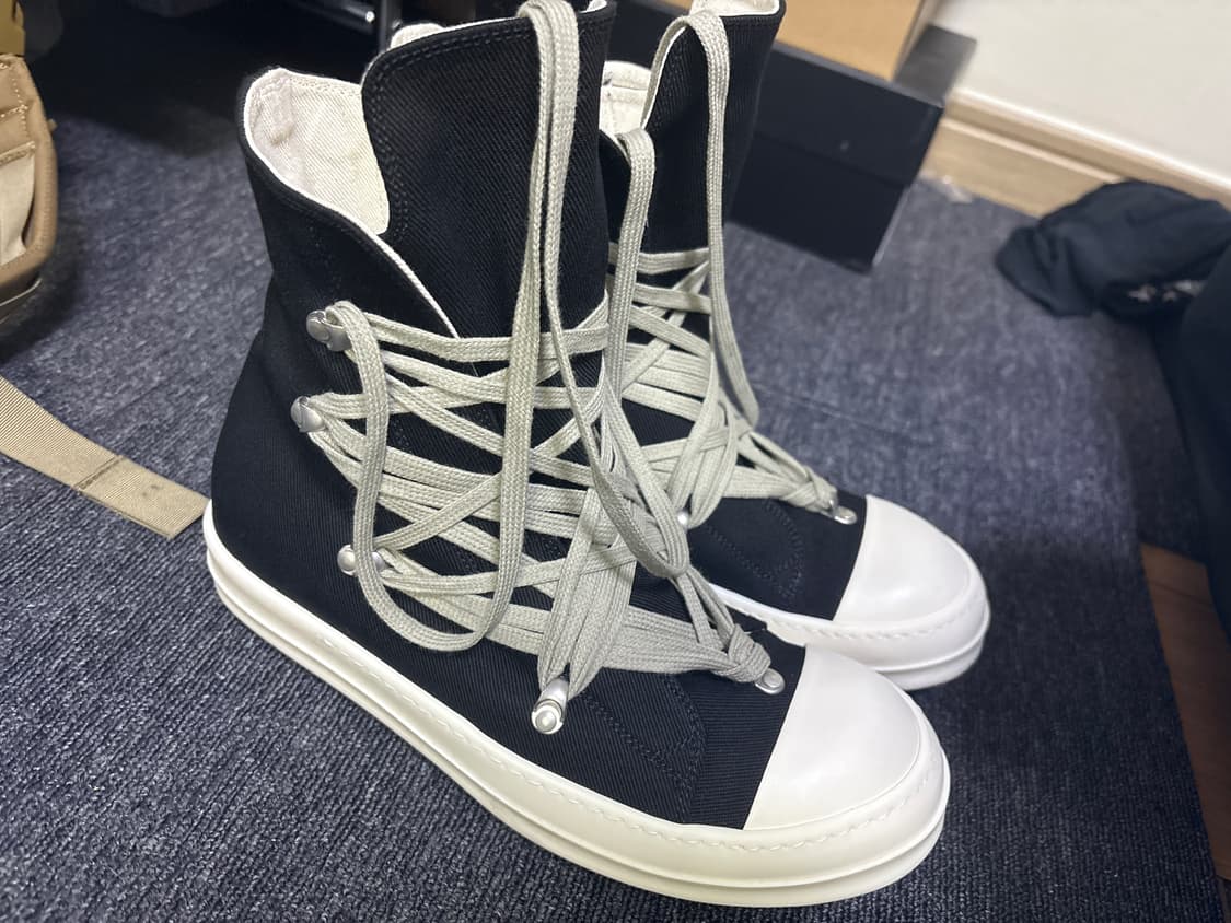 25fw 릭오웬스 메가레이스 다크쉐도우 라몬즈 42사이즈 상품이미지1