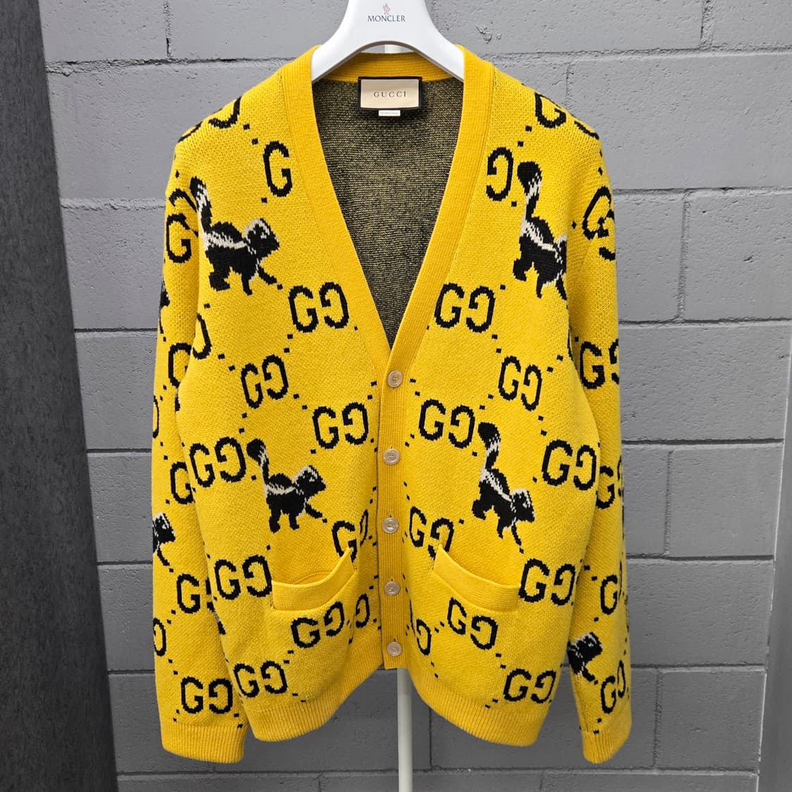 백화점판 / 구찌 GG 자카드 스컹크 울 가디건 L 상품이미지2