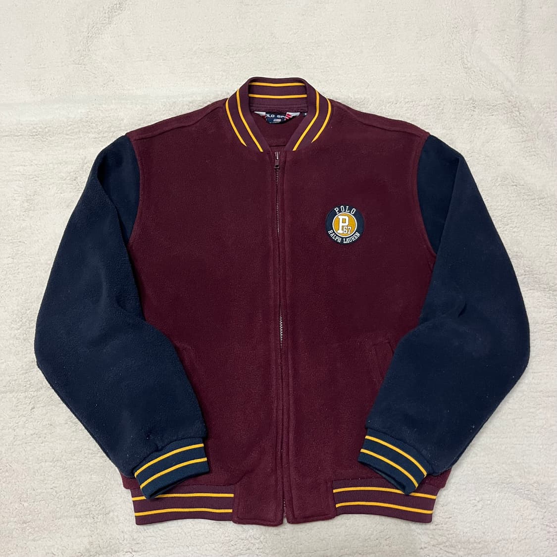 90s POLO SPORT 바시티 자켓 상품이미지1