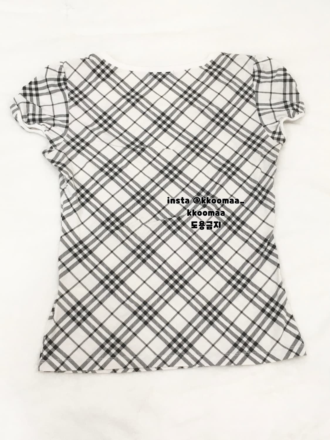 버버리 노바체크 반팔 퍼프티 티셔츠 히메갸루깔 상품이미지2