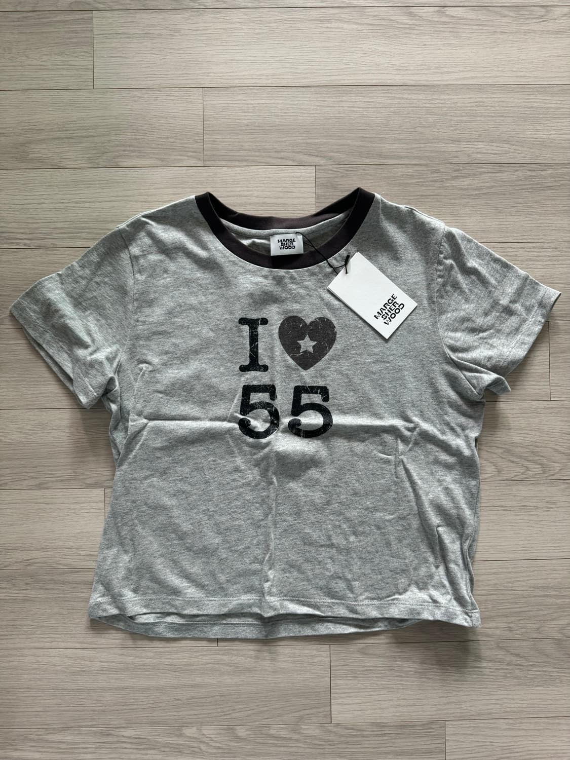 마지셔우드  I♡55 그레이 티셔츠 상품이미지2