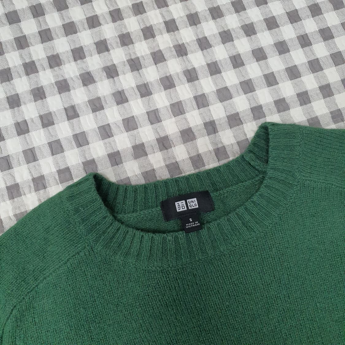 유니클로 울100 긴소매 니트 남자95 상품이미지2