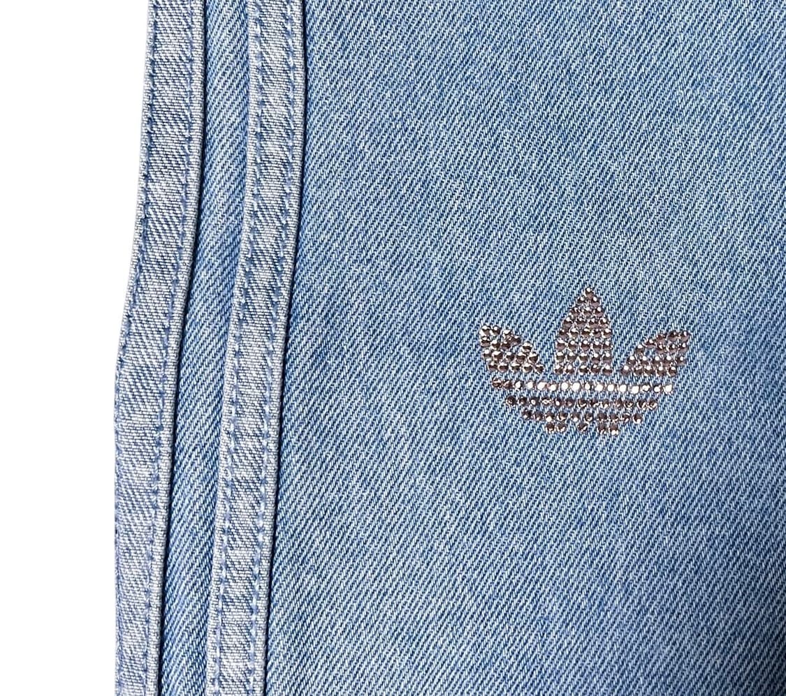 (새상품) 아디다스 삼선 큐빅 와이드 데님 팬츠M 상품이미지3