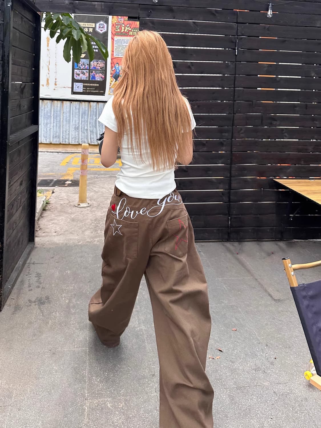 자수 스트레이트 팬츠 (2color) 상품이미지9