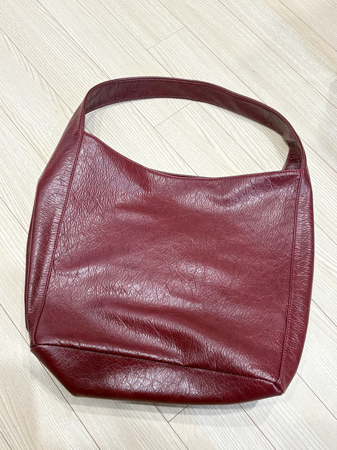 레더숄더백 버건디 상품이미지2
