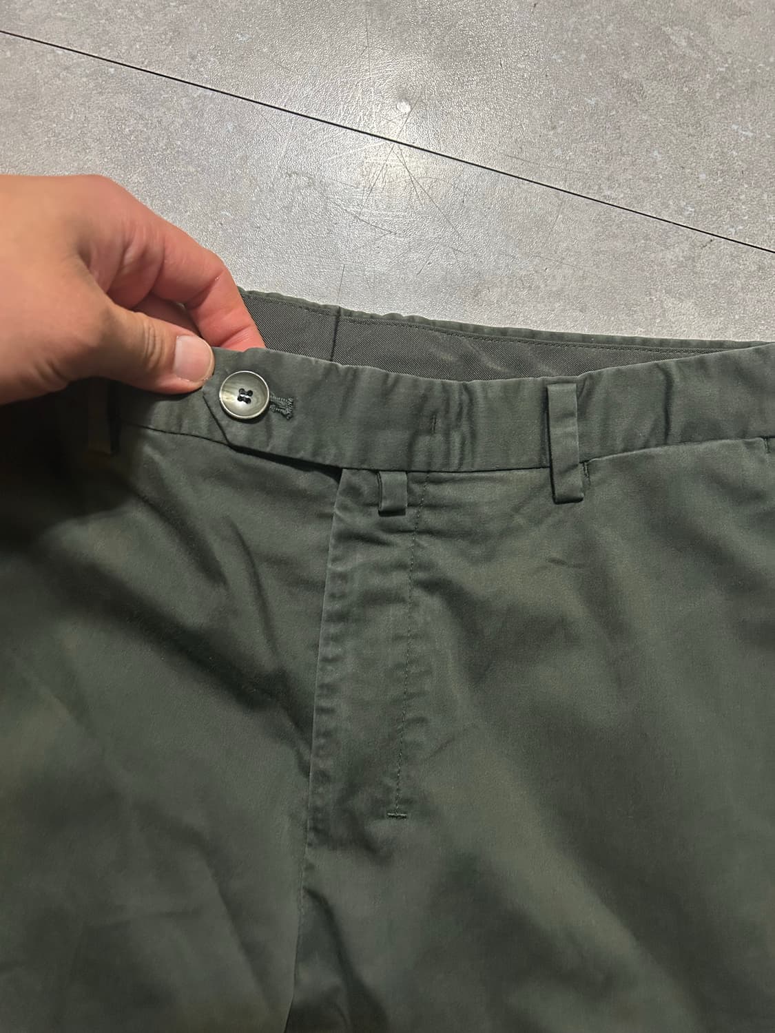 일꼬르소 올리브그린 빈티지 치노 팬츠  30인치 상품이미지2