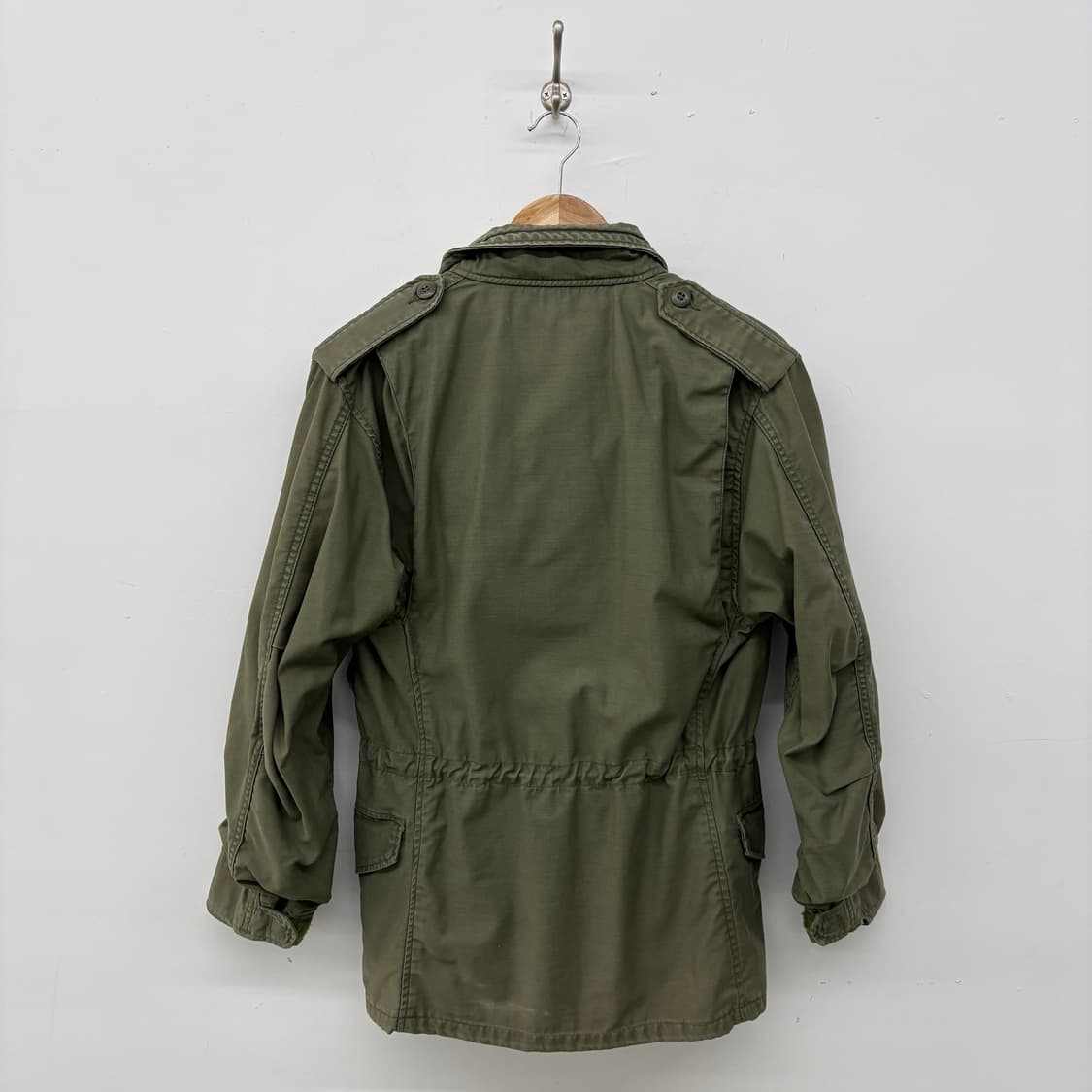 80s m65 밀리터리 야상 자켓 카키색 패치 M 상품이미지6