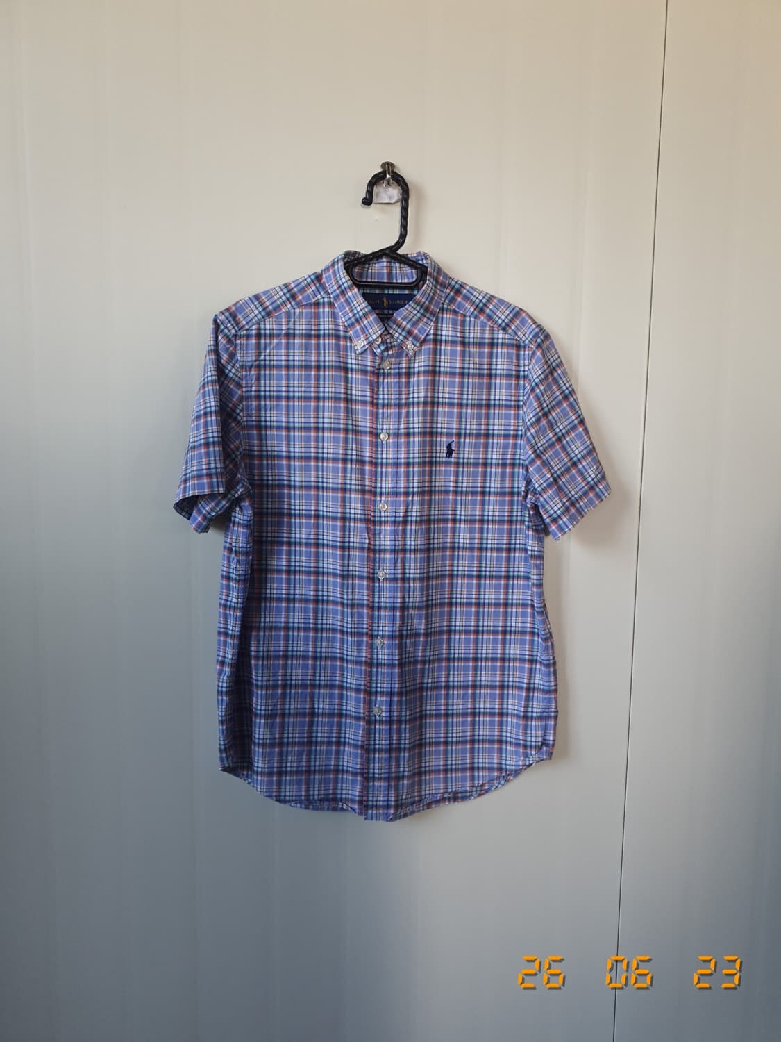 폴로랄프로렌 체크 반팔 셔츠(18~20)XL 상품이미지1