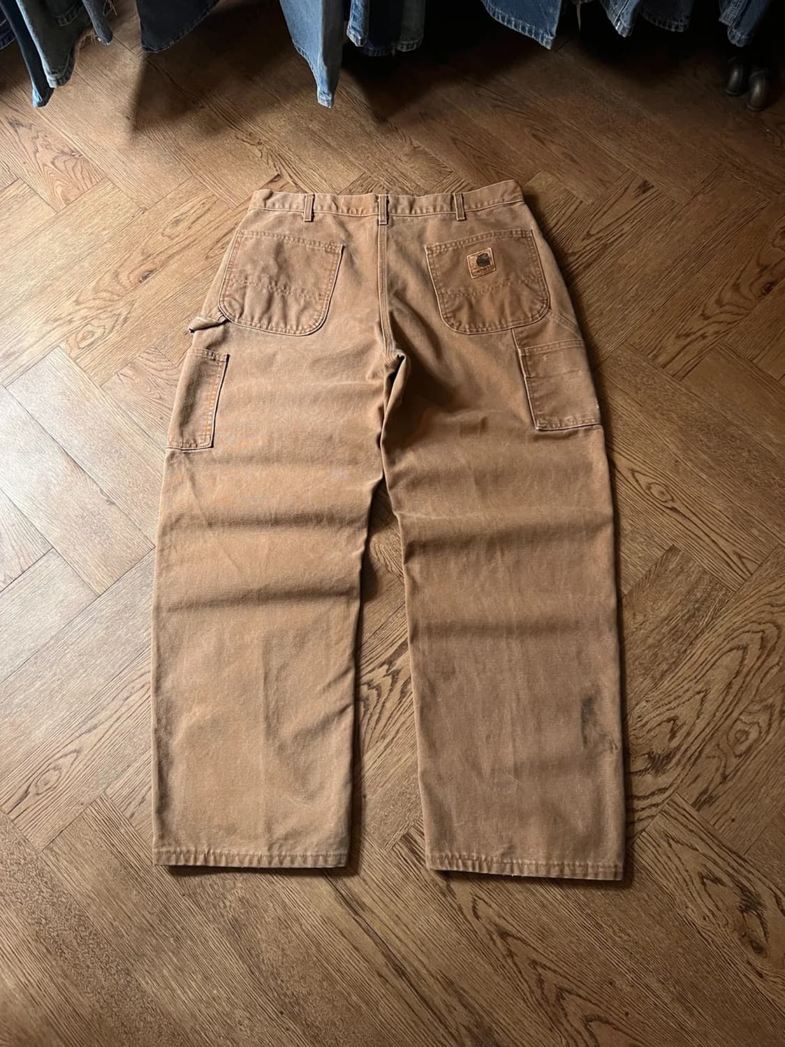 [36]칼하트 USA Made 빈티지 워싱 브라운 싱글니 카펜터 워크팬츠 상품이미지1