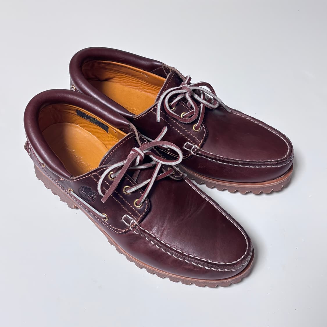 팀버랜드 보트슈즈 버건디 265 상품이미지5