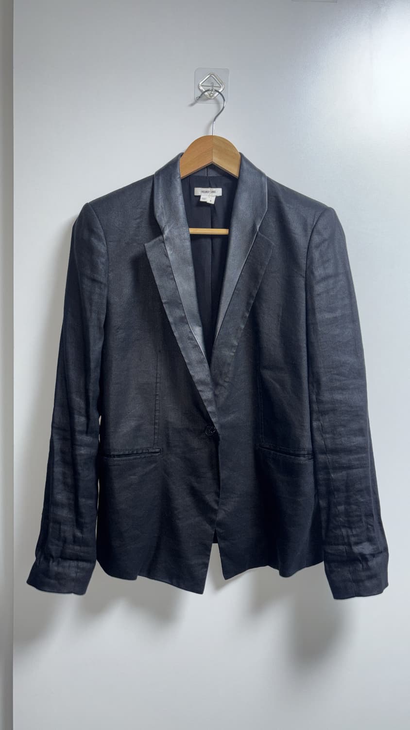 헬무트랭 레더카라 왁스코팅 블레이저 6사이즈 상품이미지1