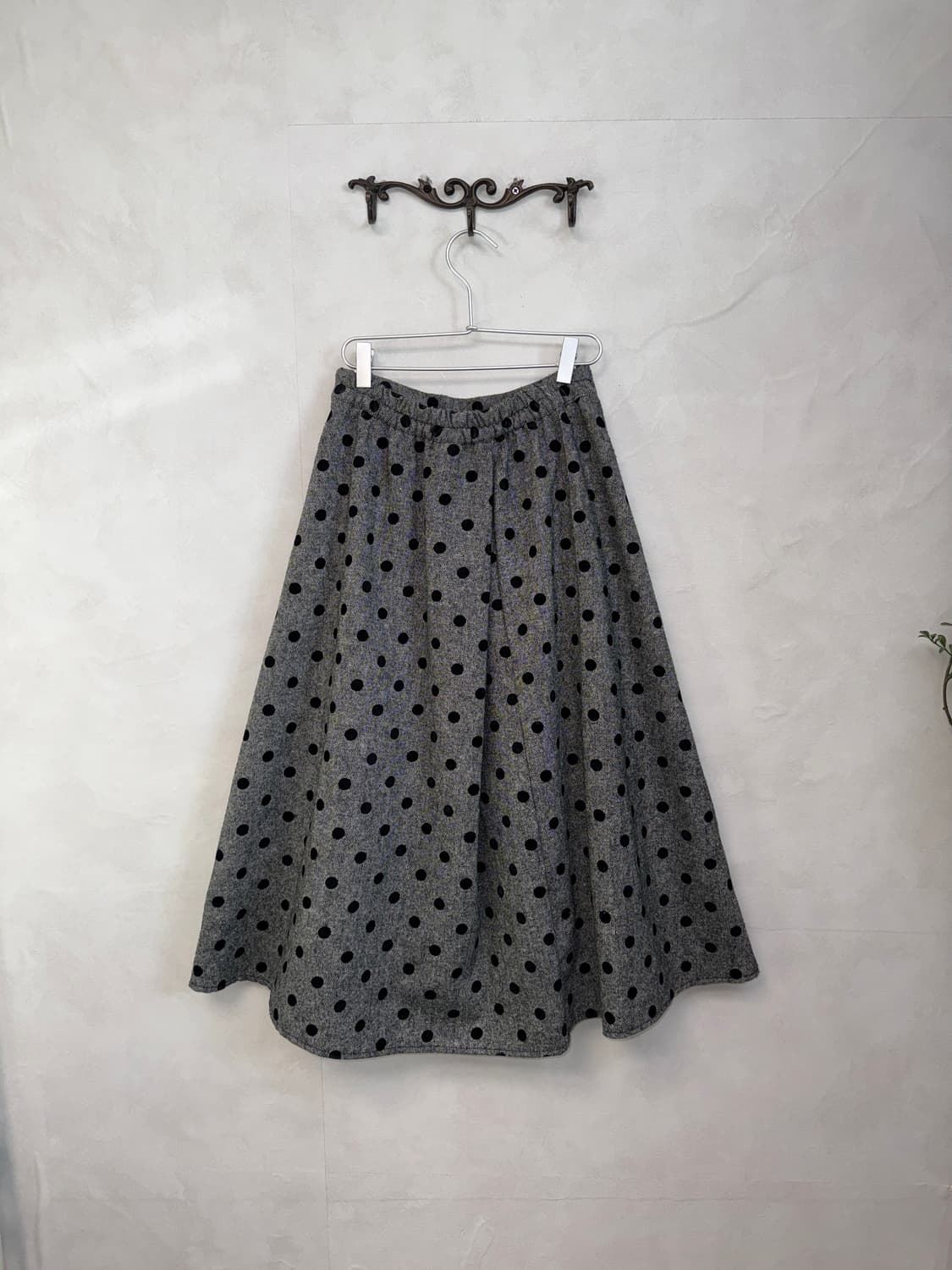 Gray dot layered flare skirt 상품이미지3