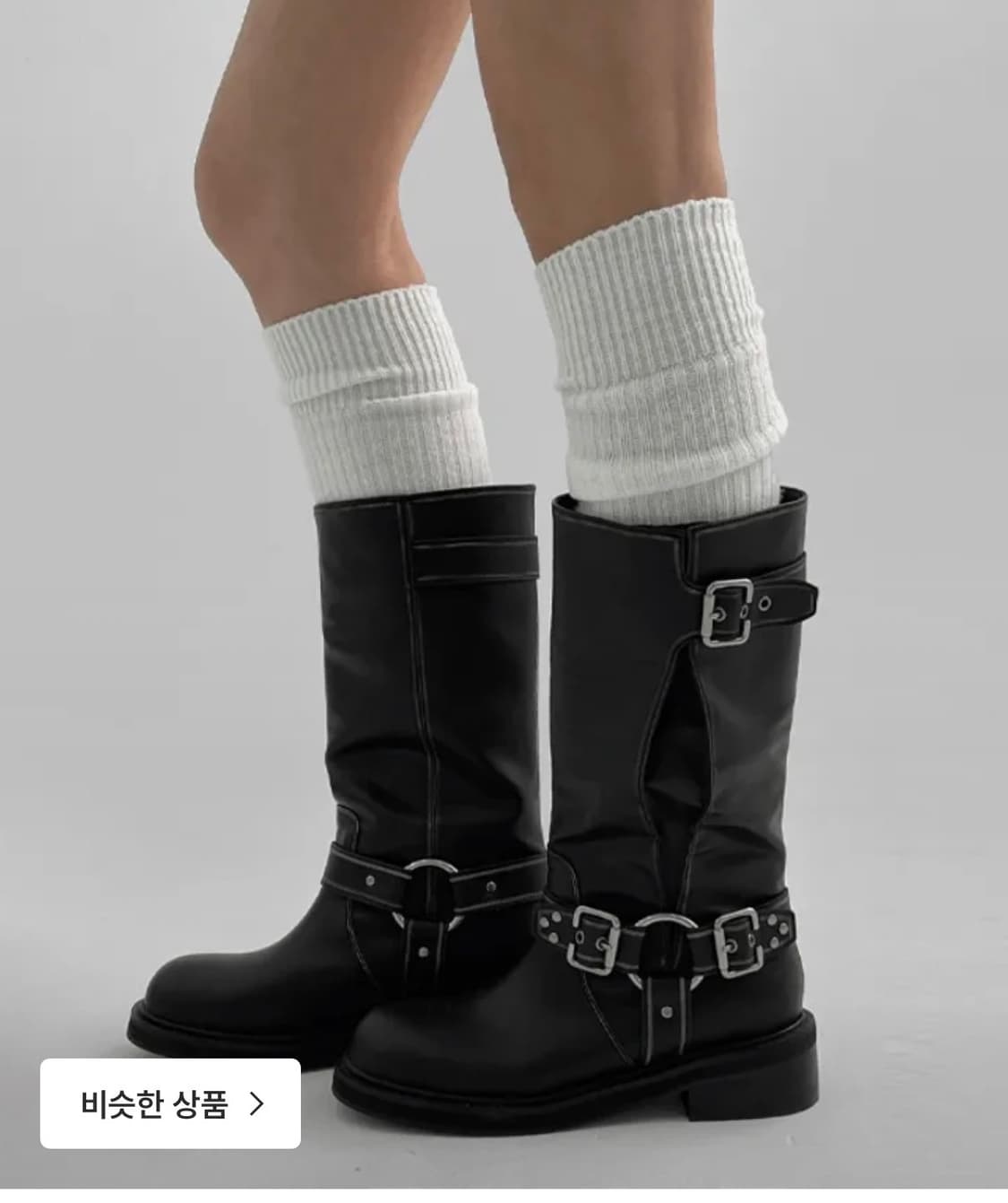 블랙업 버클미들부츠 250 상품이미지1