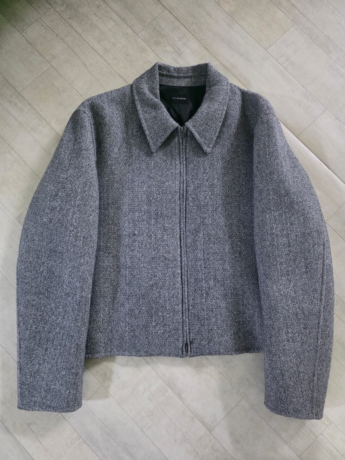 마마가리 핸드메이드 헤링본 크롭 자켓 48 상품이미지1