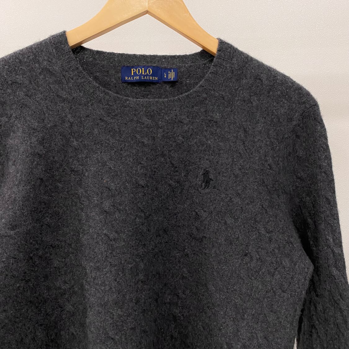 폴로 랄프로렌 신형 캐시미어 울 케이블 니트 상품이미지3