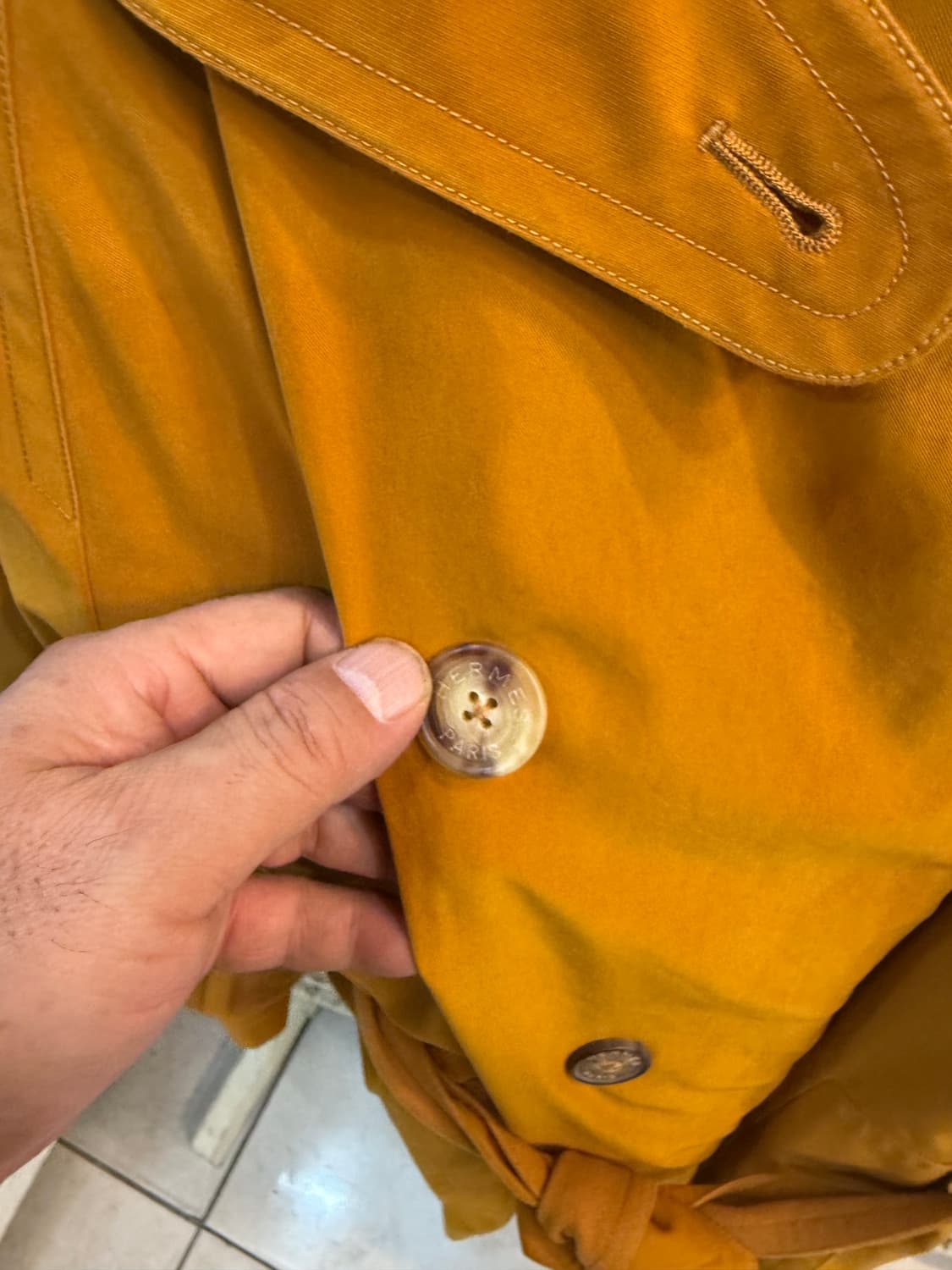 66 정품 에르메스 캐시 트랜치코트 팝니다 상품이미지6