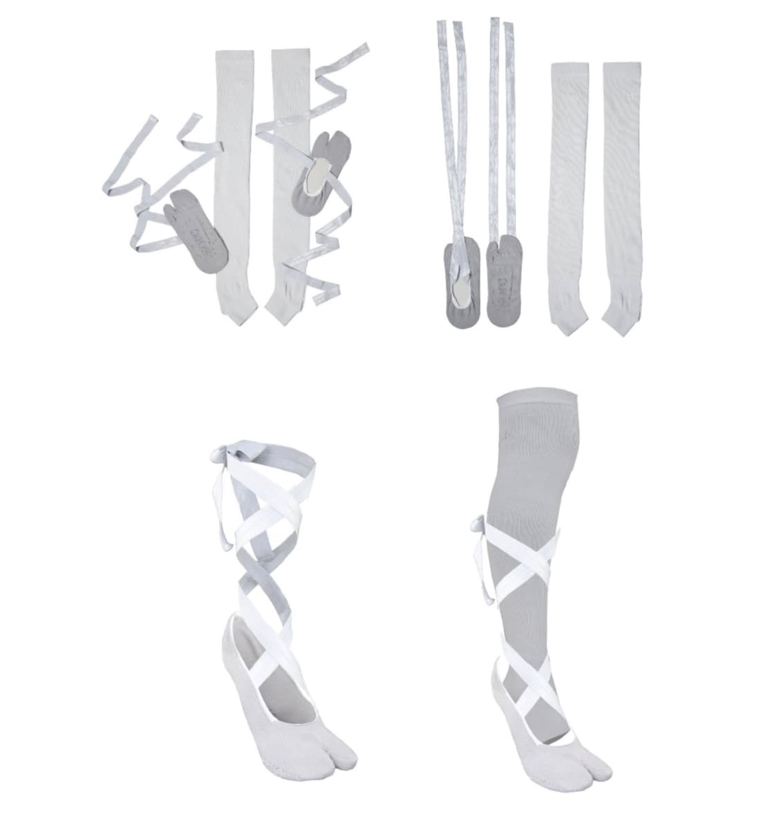 {정가 4.8 새상품} 오호스 레이어드 타비 토 삭스 그레이 상품이미지4