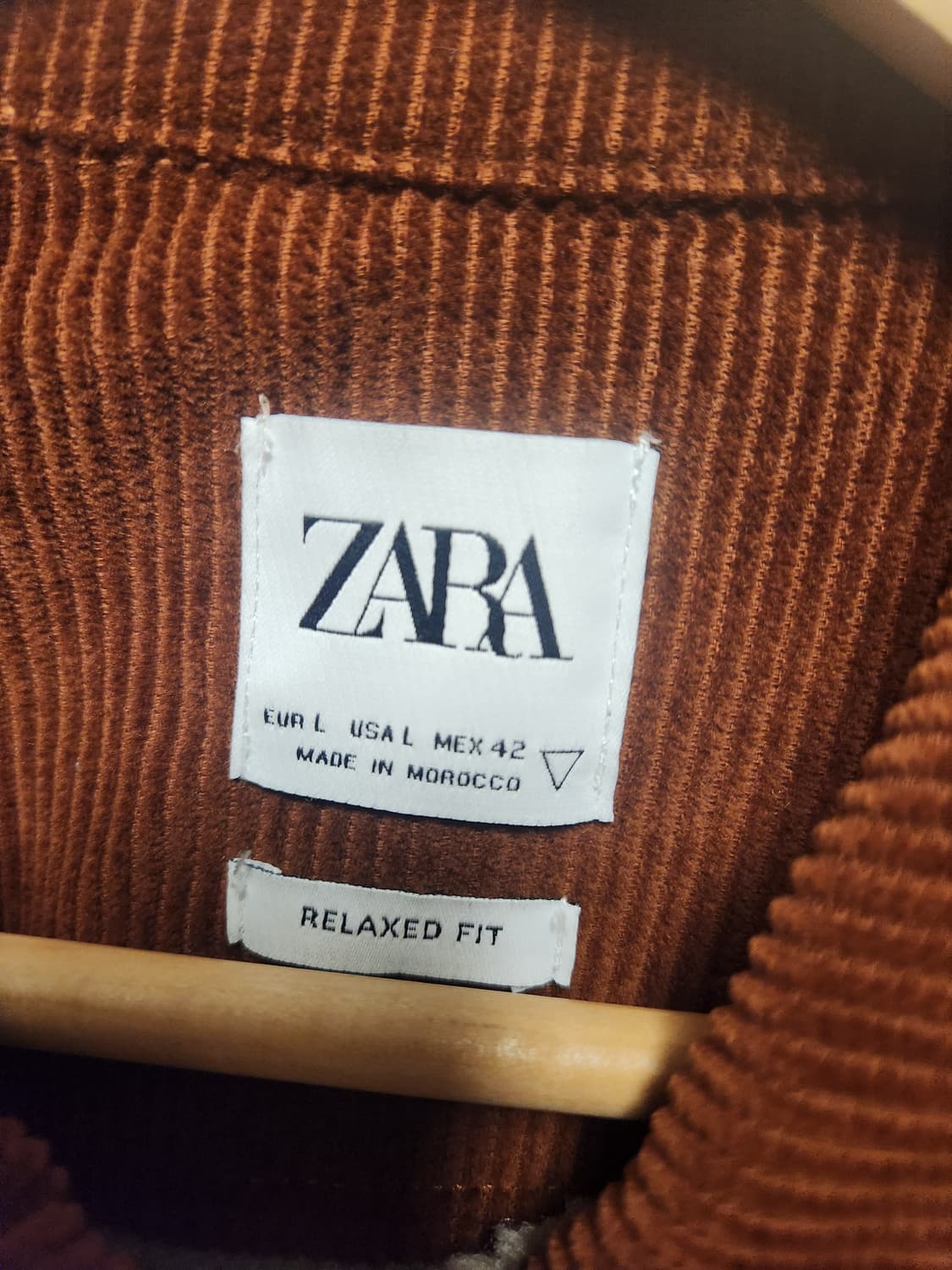 자라 코듀로이 쉐르파 셔츠자켓 L 상품이미지2