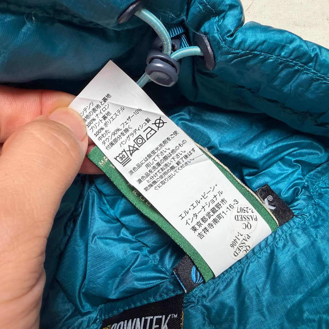 엘엘빈 구스다운 경량 패딩 자켓 상품이미지7