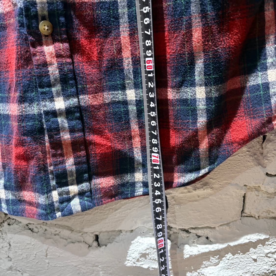 폴로 God speed you 자수 패치 커스텀 체크셔츠 상품이미지7