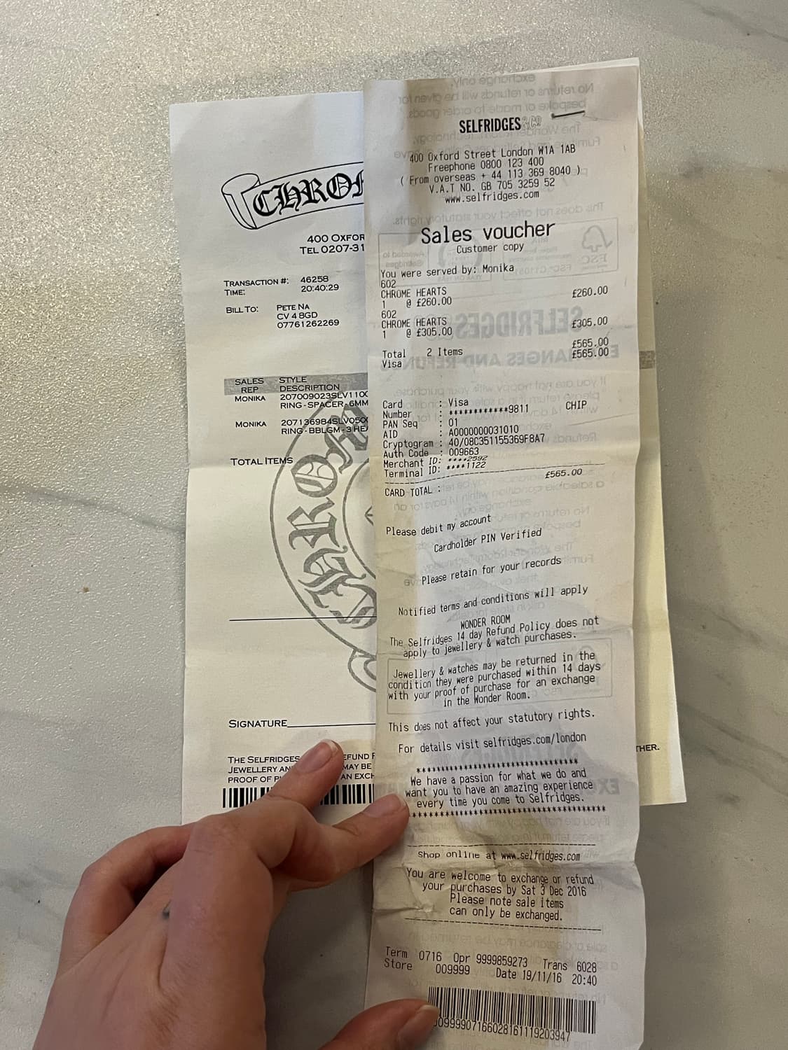 크롬하츠 스페이서 포에버링 24호 (영수증포함) 상품이미지6