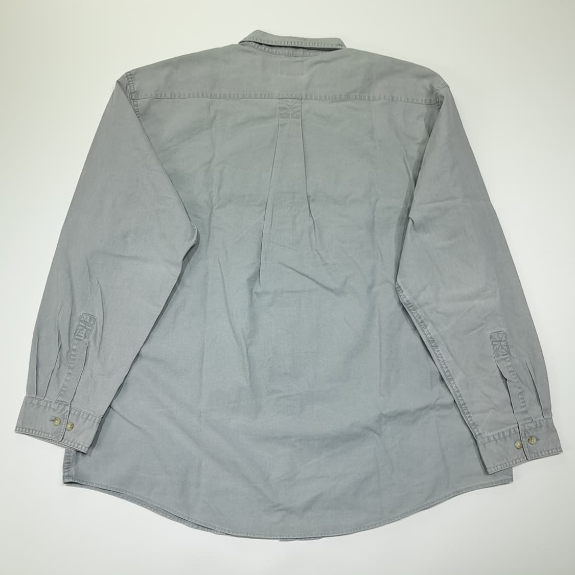 CL501 XL 엘엘빈 00s 말레이시아판 투포켓 실버그레이 워크 셔츠 상품이미지6