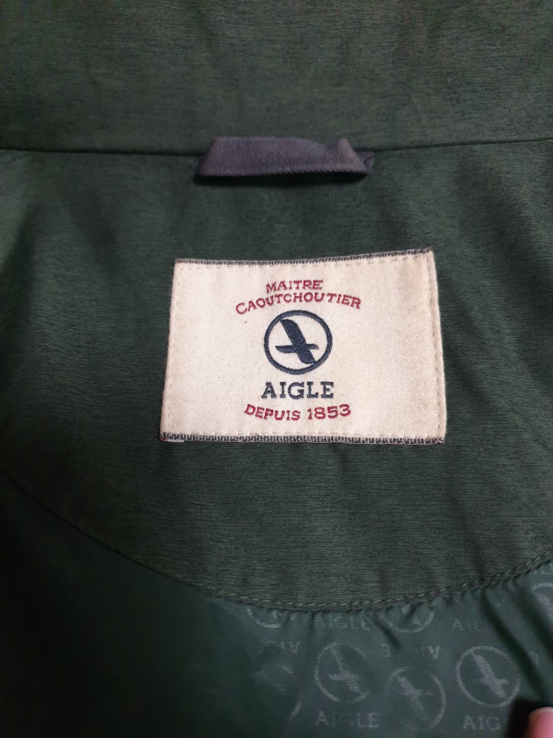 AIGLE 빈티지 고어텍스 바람막이 카키 (M) 상품이미지3