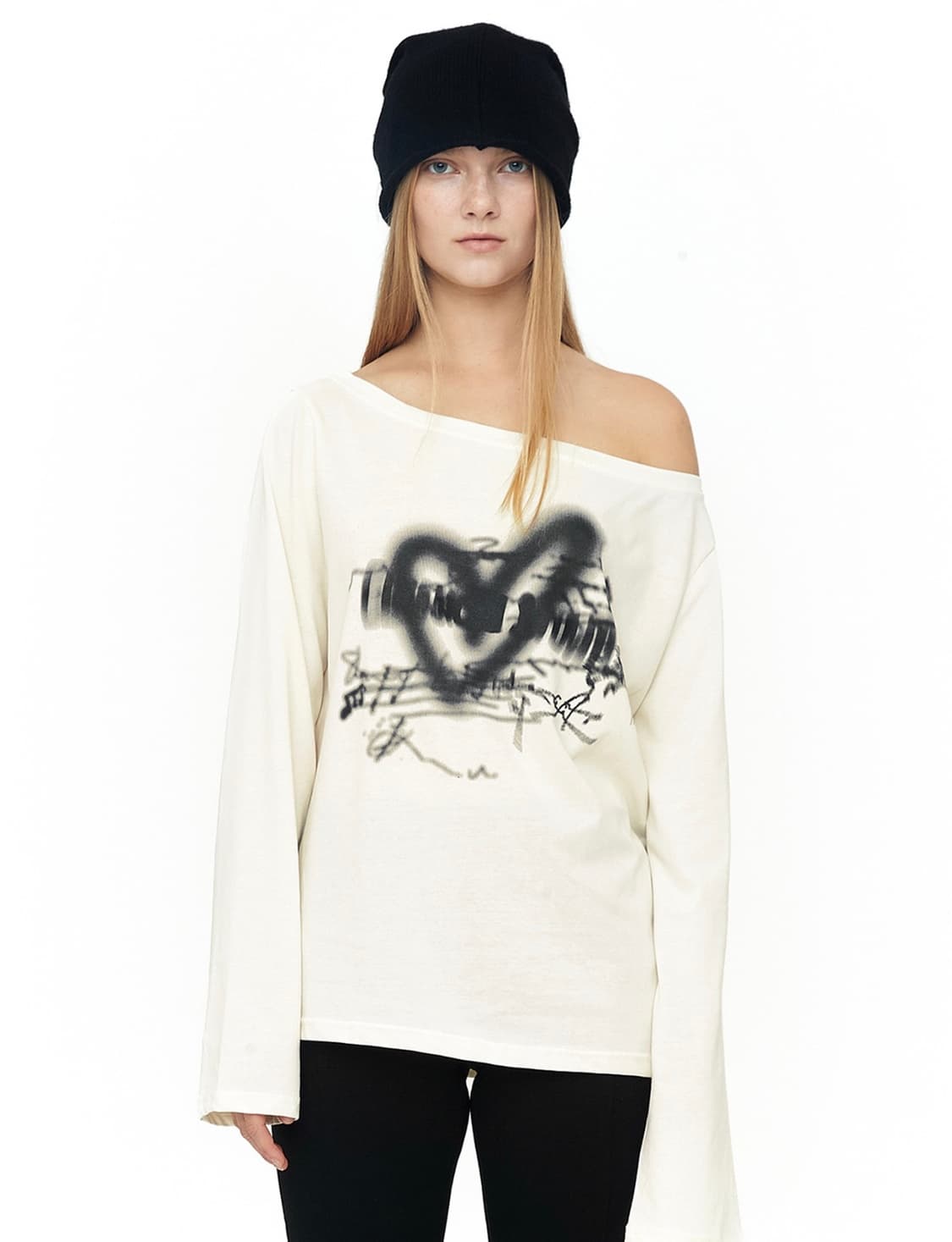 세릭 cerric heart boat neck top 오프숄더 탑 상품이미지1